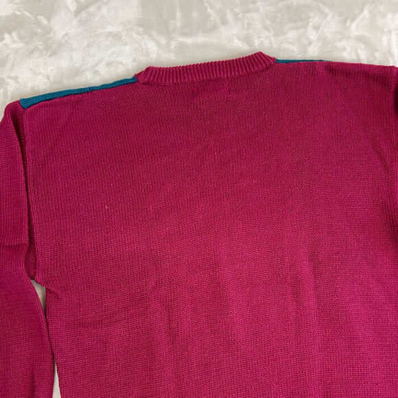 VTG Par Four Sweater Mens Medium Tall Colorful Argyle Crewneck Pullover Grandpa - Picture 9 of 10